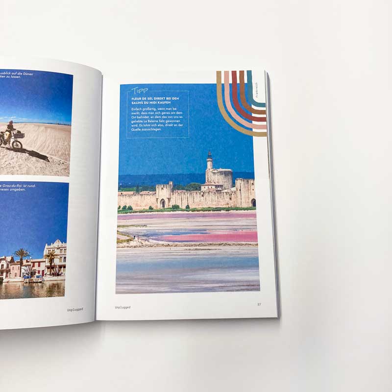Blick ins Buch Portugal pinker Strand